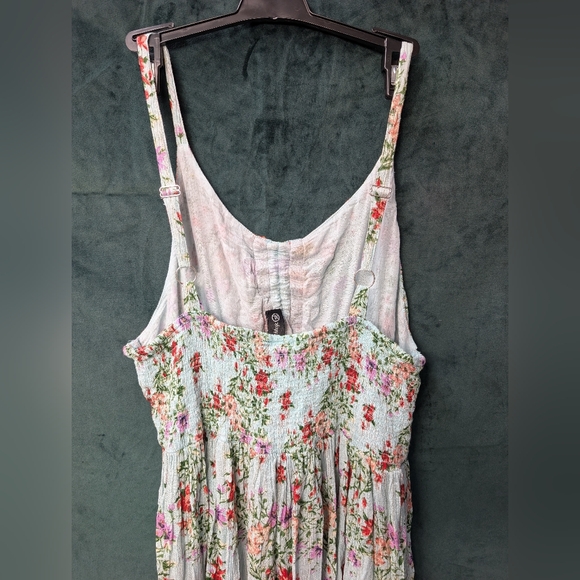 Sparkle Thread & Floral Print Maxi Dress - Picture 4 of 9